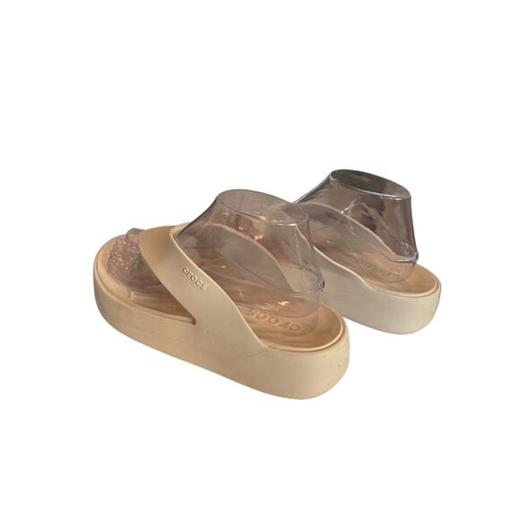 Crocs Women's Size 9W Getaway Platform Flip Flops - Stucco Colorway 🐊☀️ - Picture 6 of 9